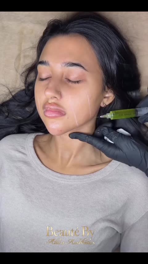 Still image from clinic-supplied aesthetic treatment video
